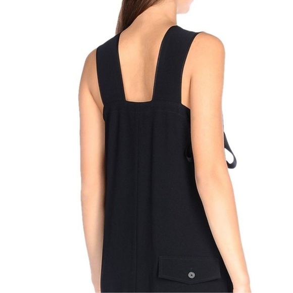 299 Helmut Lang Women's Side Tie Tank Jumpsuit Size XS Color Black - Picture 6 of 12